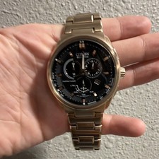 Citizen Eco-Drive Chronograph Date Black Dial...