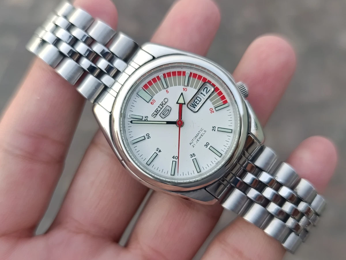 Preços baixos em Relógios de pulso automático mecânico Seiko 5 com