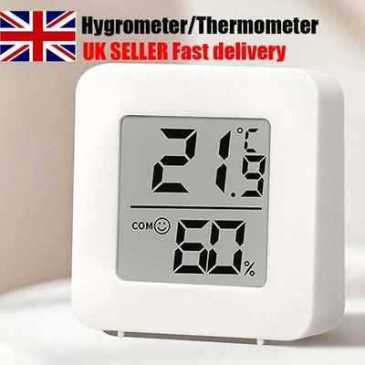Universal Digital LCD Thermometer Hygrometer Sensor Humidity Meter Room Indoor - Image 1 of 4