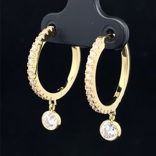 CREOLEN AUS 925/ SILBER GELBVERGOLDET MIT ZIRKONIA SCHMUCKJAGD