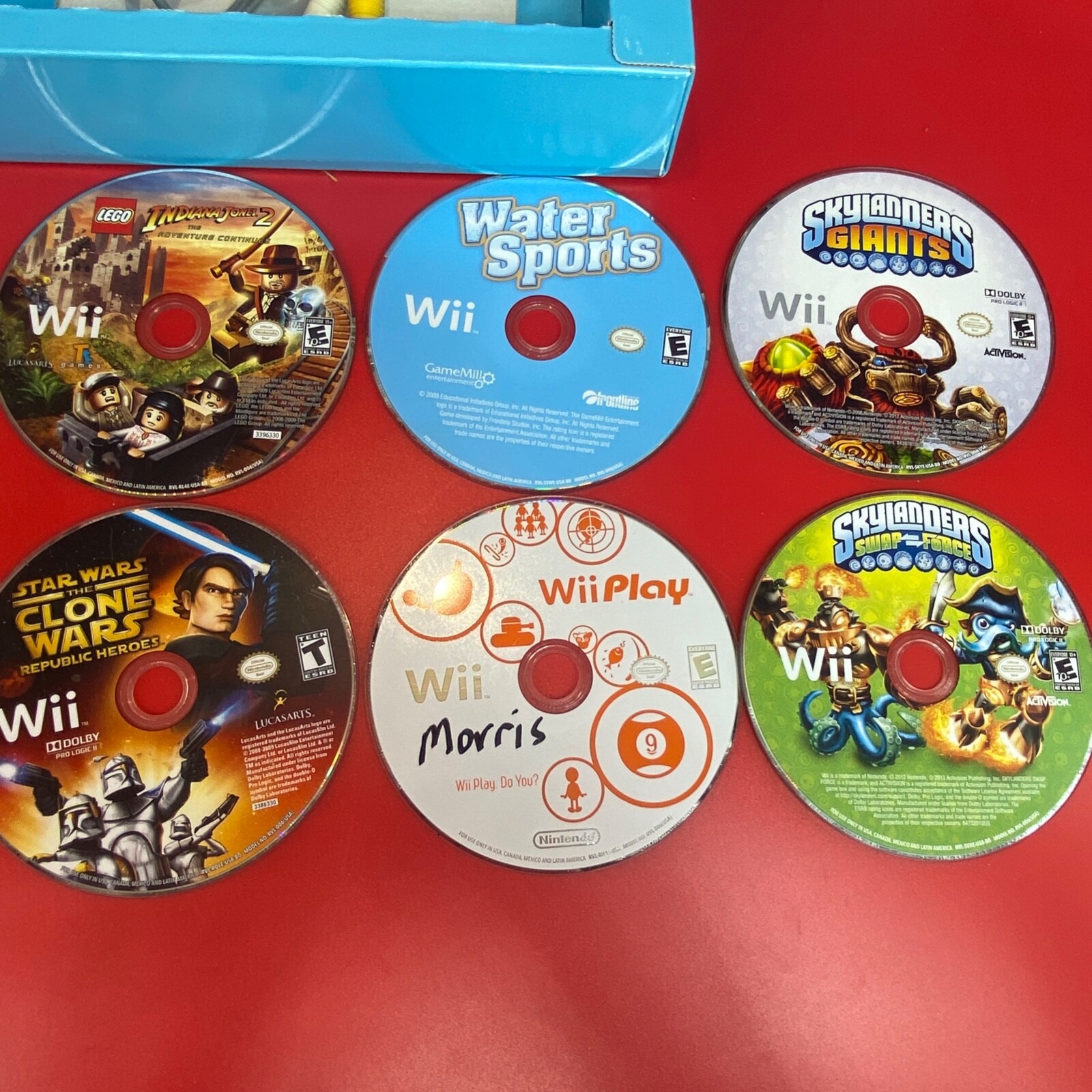 Nintendo Wii System Bundle w/ Ten Games & Motion Plus Controller Plays