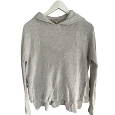 ATHLETA Rest Day Pullover Hoodie Knit Ribbed Sweater Size XXS Beige Gray