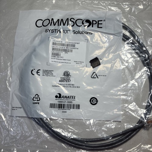 Lot of 4 Ethernet Cable - GS8E-DG-7FT - CAT6 U/UTP - 7 Foot (RJ-45 ...