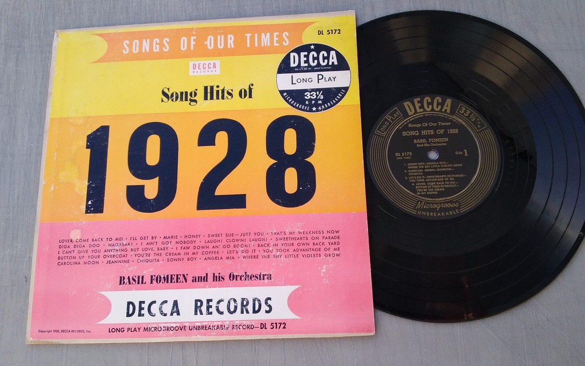 Basil Fomeen LP 10-inch Vinyl Decca Records #DL 5171 Song Hits of