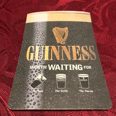 BREWERIANA - GUINNESS - WARTEN LOHNT SICH - DAS GIESSEN, DAS SIEDELN, BIERDECKEL - T78