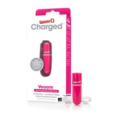 Screaming O Charged Vooom Rechargeable Bullet Vibe - Pink