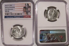 2022 P Wilma Mankiller 25c NGC MS 66 American Women Quarter FIRST RELEASES