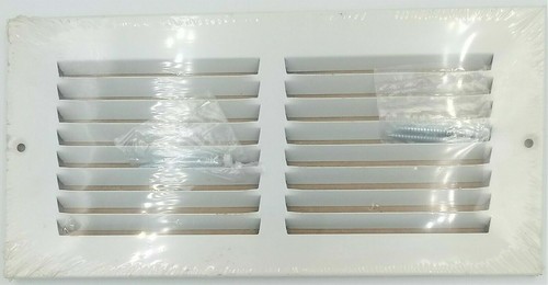 Wall Vent CHOOSE SIZE White 8" x 24", 10" x 4", 14" x 6" Wall/Ceiling Vents HVAC - Picture 6 of 7