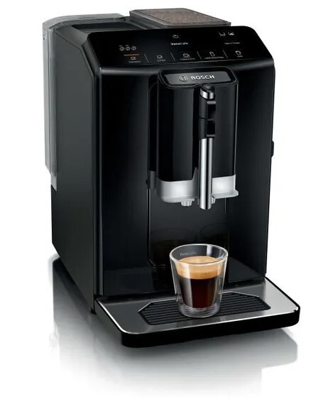 BOSCH Kaffeevollautomat VeroCafe TIE20119 1300Watt mit Milchaufschäumer Schwarz