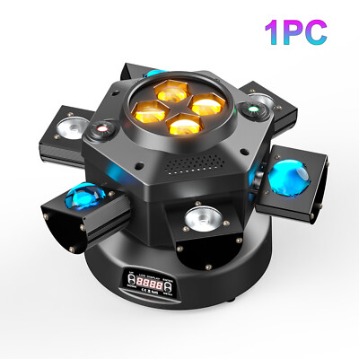 6 Arms Bee Eyes RGBW 200W LED Moving Head Light DMX Laser DJ Effect Stage Light