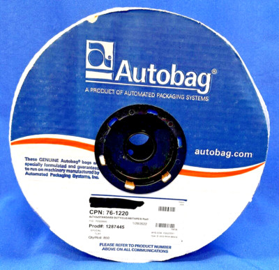 Autobag 4''x7''  Clear Standard Duty Tear-Off Bags w/Adhesive Strip - Roll of 850