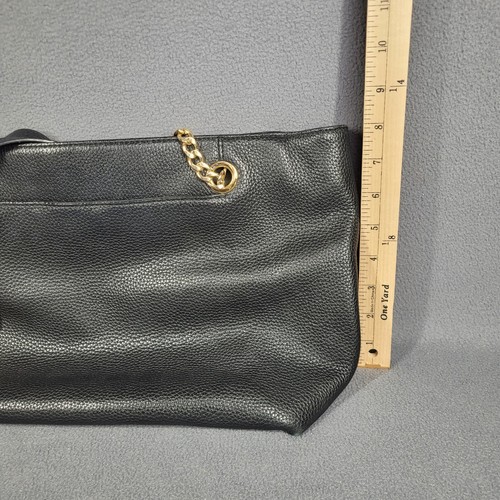 Micahel Kors Fulton Chain Tote Soft Leather Large Black - Picture 10 of 10