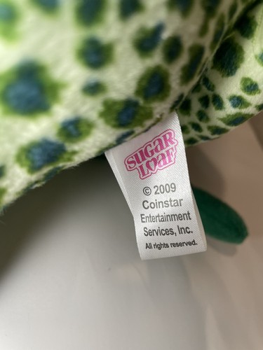 NWT Stuffed Green Spotted Leopard 12" Plush Sugar Loaf ECO FRIENDLY Recycled - Picture 6 of 7