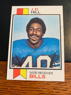 1973 TOPPS FOOTBALL #69 J.D. HILL!! $1 SHIPPING!! ''A''