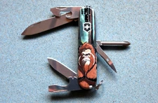 Victorinox Tinker Swiss Army Knife Rare Wandering Bigfoot Exclusive 10 Functions