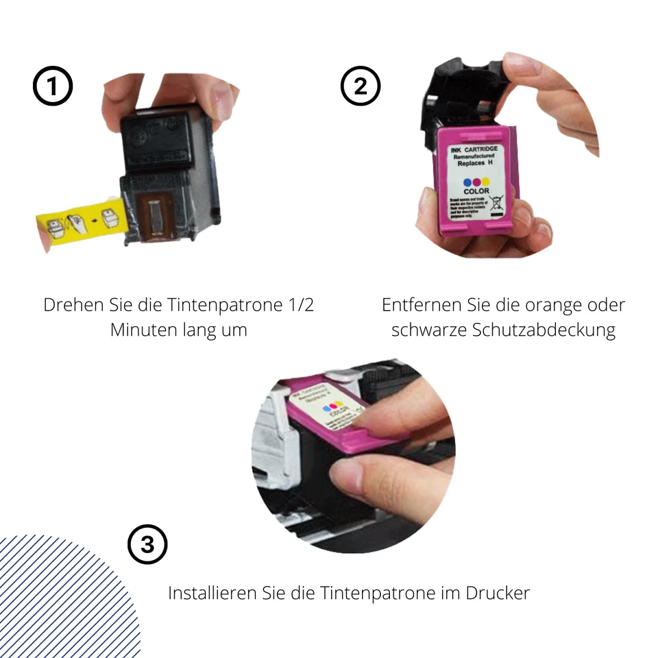 Druckerpatronen für HP 301 XL Deskjet 1050 2540 2050 A 3050 Envy 4500 4504 5530 - Bild 4 von 4