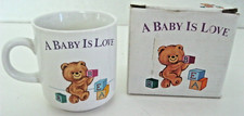 Vintage Childs Baby Cup, Russ Berrie  A Baby Is Love  Org Box - Baby Shower Gift