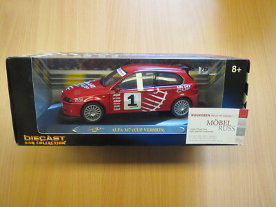 アルファロメオ 1/18 RICKO 147 CUP VERSION Alfa Romeo 147 Cup Version Racing Rot Red Ricko 1:18 neu new