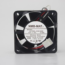 NMB 2410ML-04W-B69 6025 6CM 12V 0.40A double ball axial cooling fan