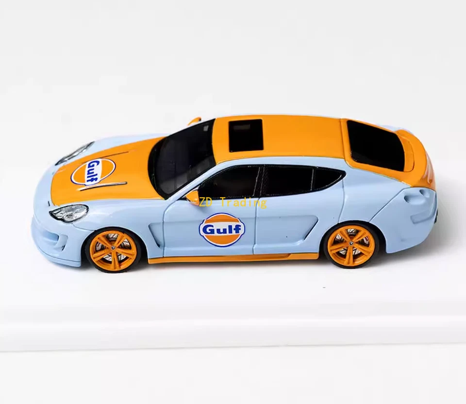 ZD MK 1:64 Blue Gulf Gemballa Coupe Sports Model Diecast Resin Car BN - Image 4 of 4