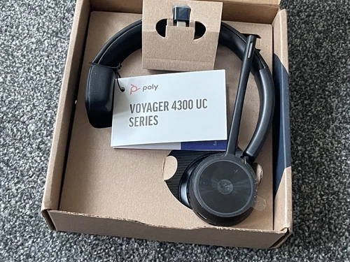 NEW Poly Voyager 4310 UC Wireless Headset Microphone BOXED Teams Certified