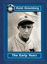 HANK GREENBERG 2008 Jewish Major Leaguers #22 Tigers Card JML The Early Years^