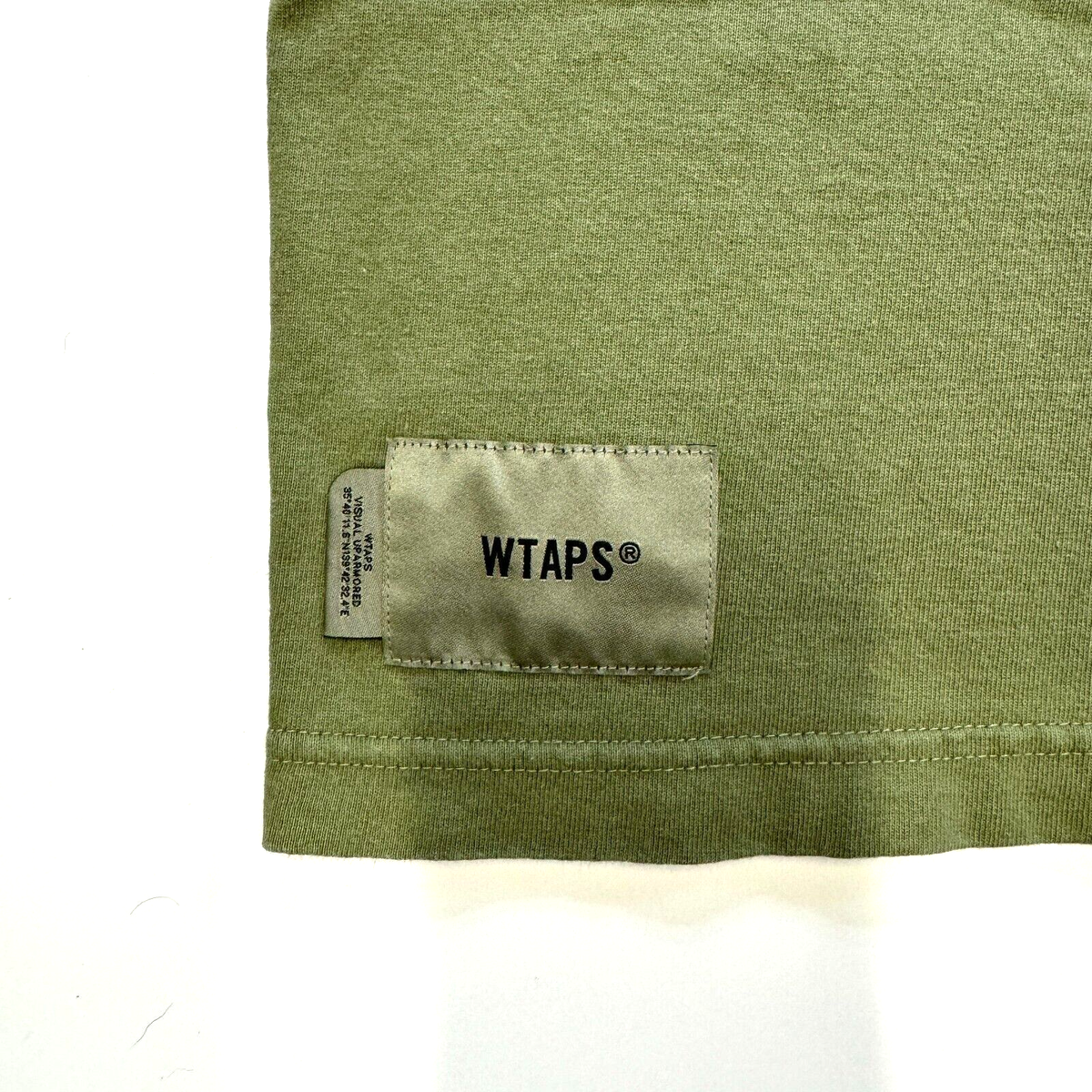 トップス 22aw Wtaps HAGGERZ COTTON. POPLIN OLIVE WTAPS Urban Territory T-Shirt Size 3 Olive Dark Green 22SS