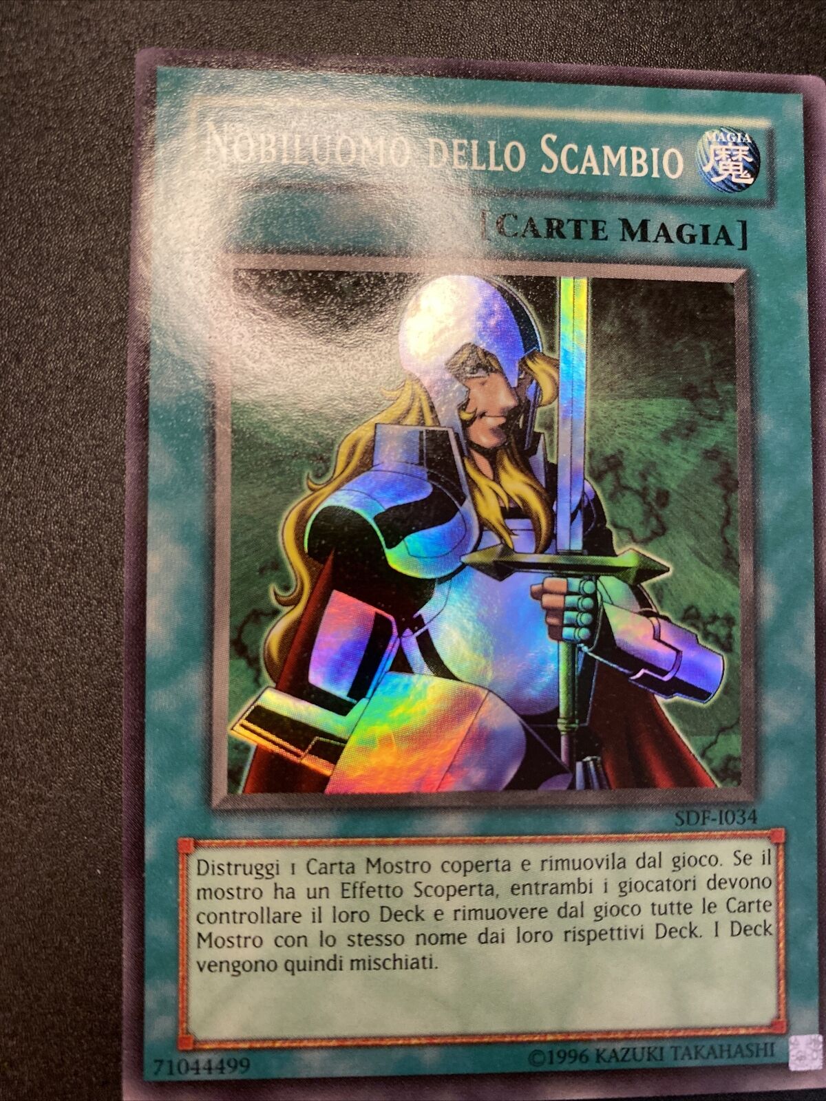 Yu-Gi-Oh Super Rare Nobleman Screen Trade Ita near Mint + SDF-I034