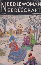 Needlewoman und Needlecraft Mag #40 Okt 1949 mit Original Transfers ~ abgebildet