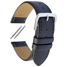 XL Extra Long Leather Watch Strap Brown 12mm-24mm