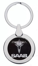 SAAB JET CHROME KEYRING