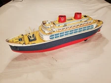 Vintage Japan Modern Toys Passenger Ship Tin Toy Liner