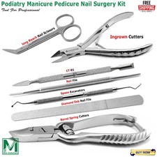 Podiatry Manicure Pedicure Nail Surgery Kit Ingrown Nail Removal Instruments Set