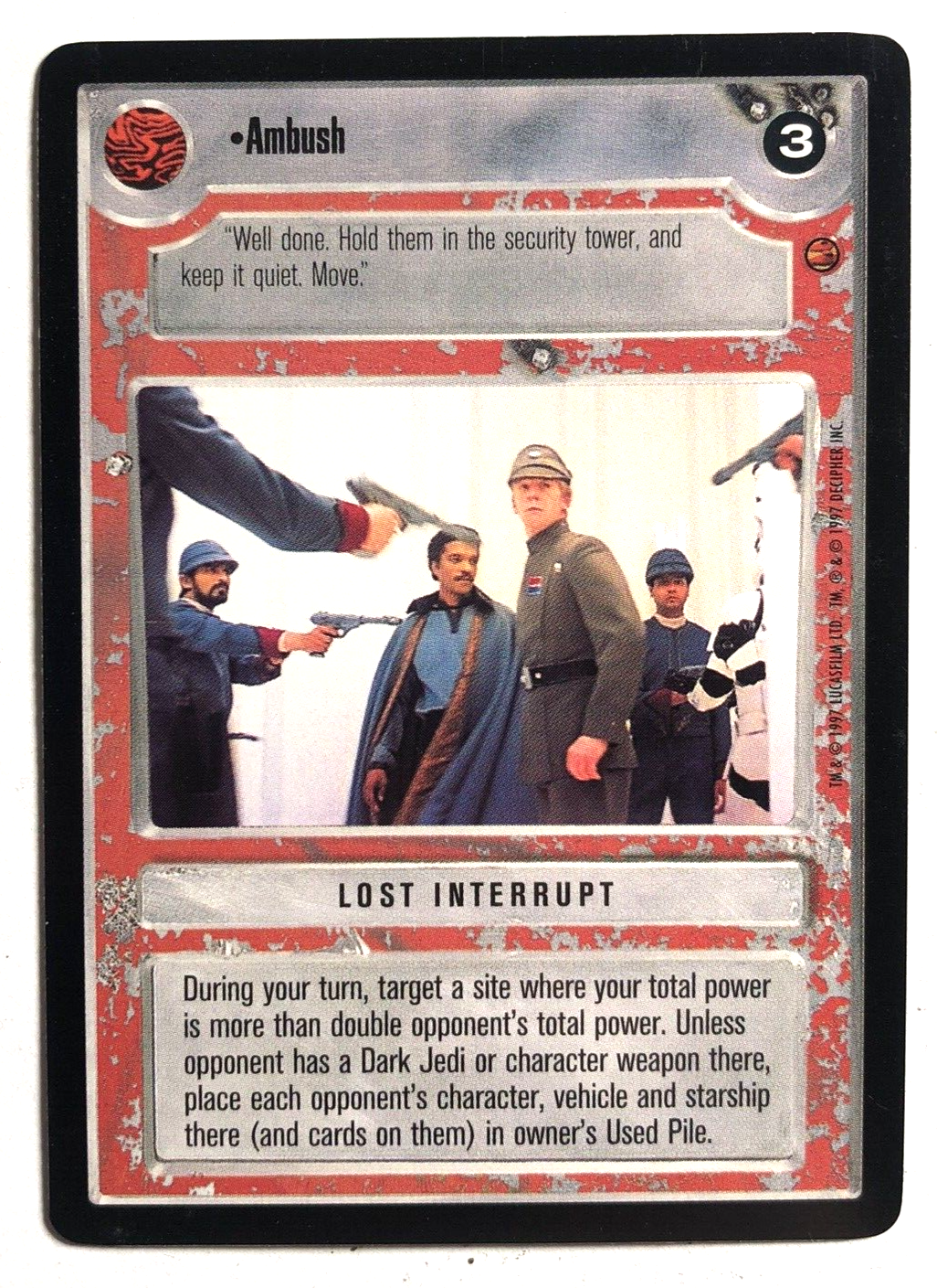 Star Wars CCG Ambush Cloud City LIGHT SIDE Decipher SWCCG NEAR MINT NM-image