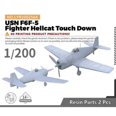 Yao's Studio LYR200256A 1/200 Model Kit USN F6F-5 Fighter Hellcat Touch Down