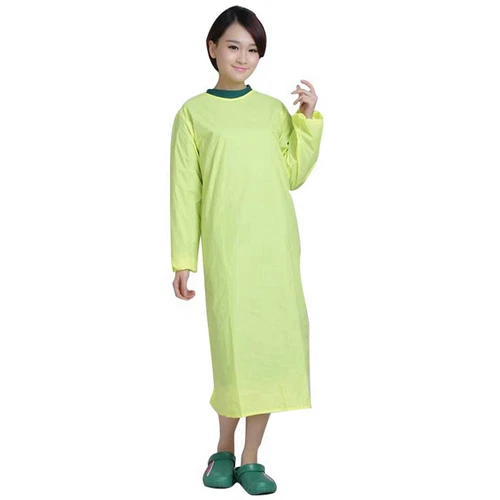 Long Medical Doctor Nurse Surgeon Isolation Coat Unisex Surgical Gown Reusable - Picture 6 of 14