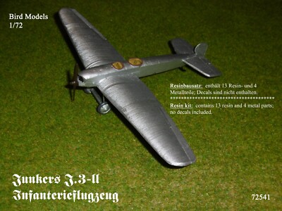 Junkers J.3-II Infanterieflugzeug    1/72 Bird Models Resinbausatz / Resin kit