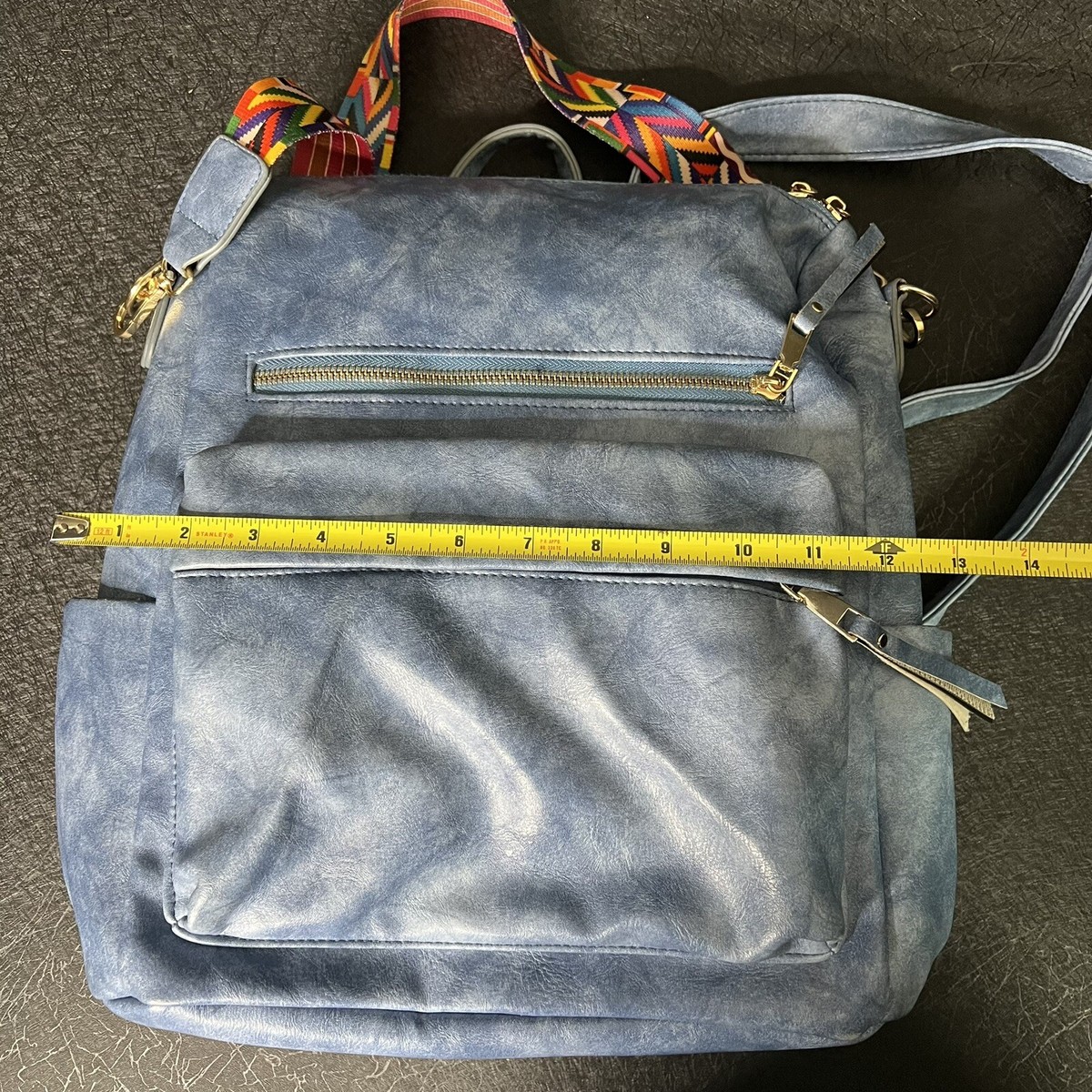 Modern+Chic Brielle Convertible Backpack Sky Blue Vegan  display picture 1