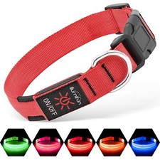 Illumifun LED Dog Collar - Adjustable Light Up Dog Collar - Safety Pet Collar...