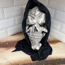 Easter Unlimited INC Black White Skeleton Halloween Hooded Skull Face Mask