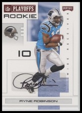 2007 Playoff NFL Playoffs #172 Ryne Robinson Signatures Red 74/100