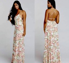 Show Me Your MuMu Floral Maxi Dress NEW With Tags XS