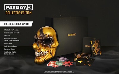 Payday 3: Collector's Edition PlayStation 5 PS5 Includes ALL, In
