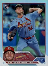 Matthew Liberatore RC 2023 Topps Series 1 Rainbow Foil #52 Cardinals Rookie Card. rookie card picture