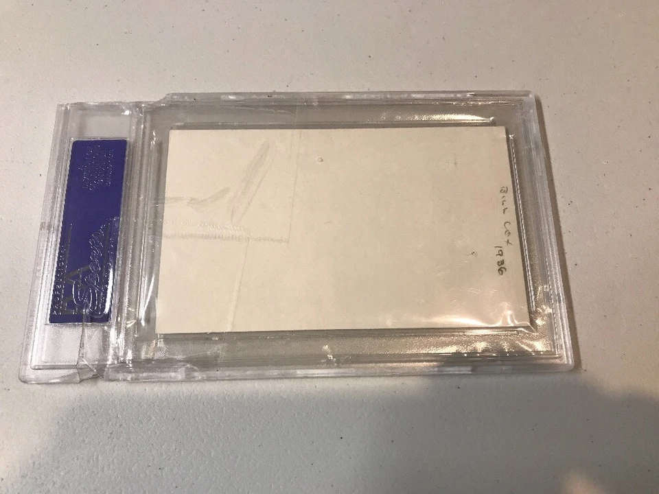 Bill Cox Autograph Signed Cut Auto PSA/DNA White Sox - Image 2 of 2