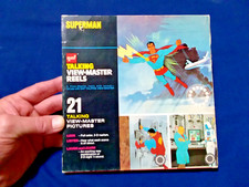 Vintage Talking View-Master GAF Superman DC Comics 3 Reel Set AVB5841 Complete