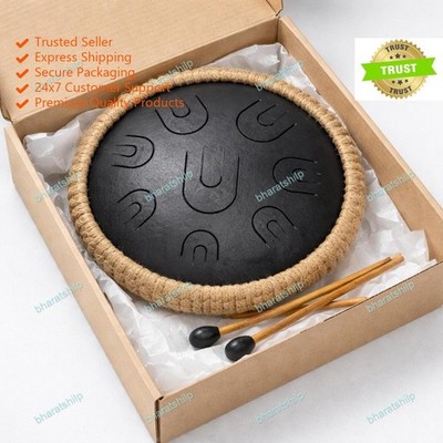 Om Sound Doppelzunge 18 Noten 12 Zoll Happy Handpan Schüssel mit Stäben mit...