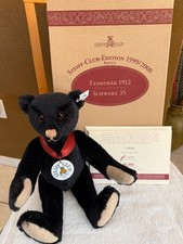 Steiff Club Edition 1999/2000 Large Replica Teddy Bear 1912 Schwarz MPN 420160