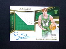 2024-25 Panini Immaculate Baylor Scheierman RC Rookie Premium Patch Auto RPA /50
