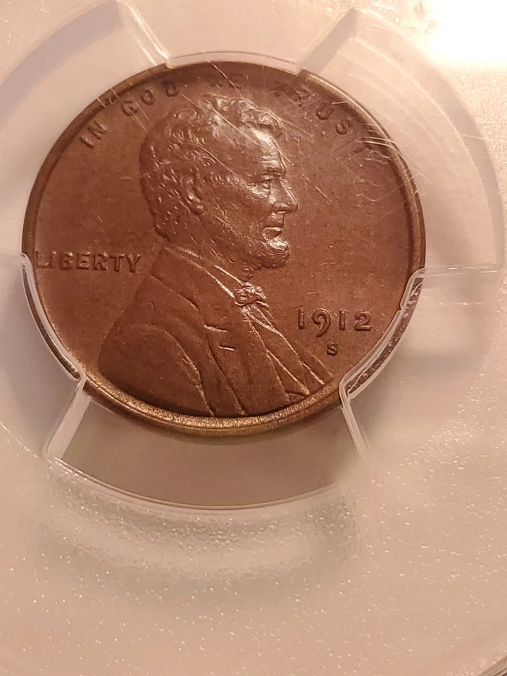 1912-S LINCOLN CENT - PCGS MS-62 BN, PREMIUM QUALITY! Strong Reverse, Semi Key - Image 4 of 4